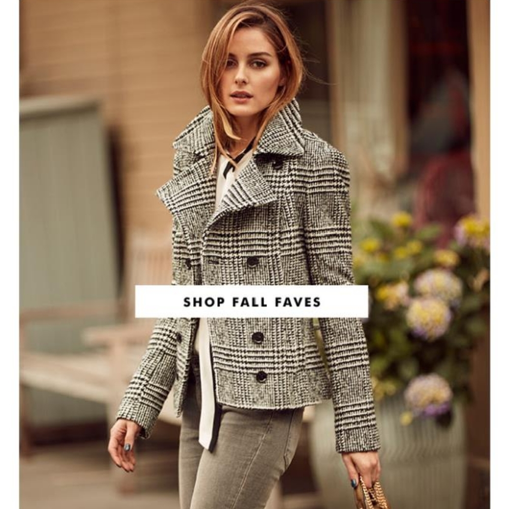 Banana Republic Olivia Palermo Plaid Coat Size 0